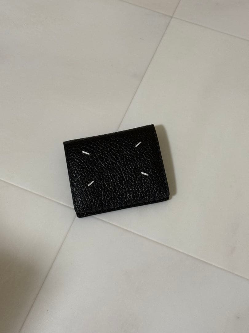 本日限り‼️Maison Margiela レザー製 二つ折り財布 黒