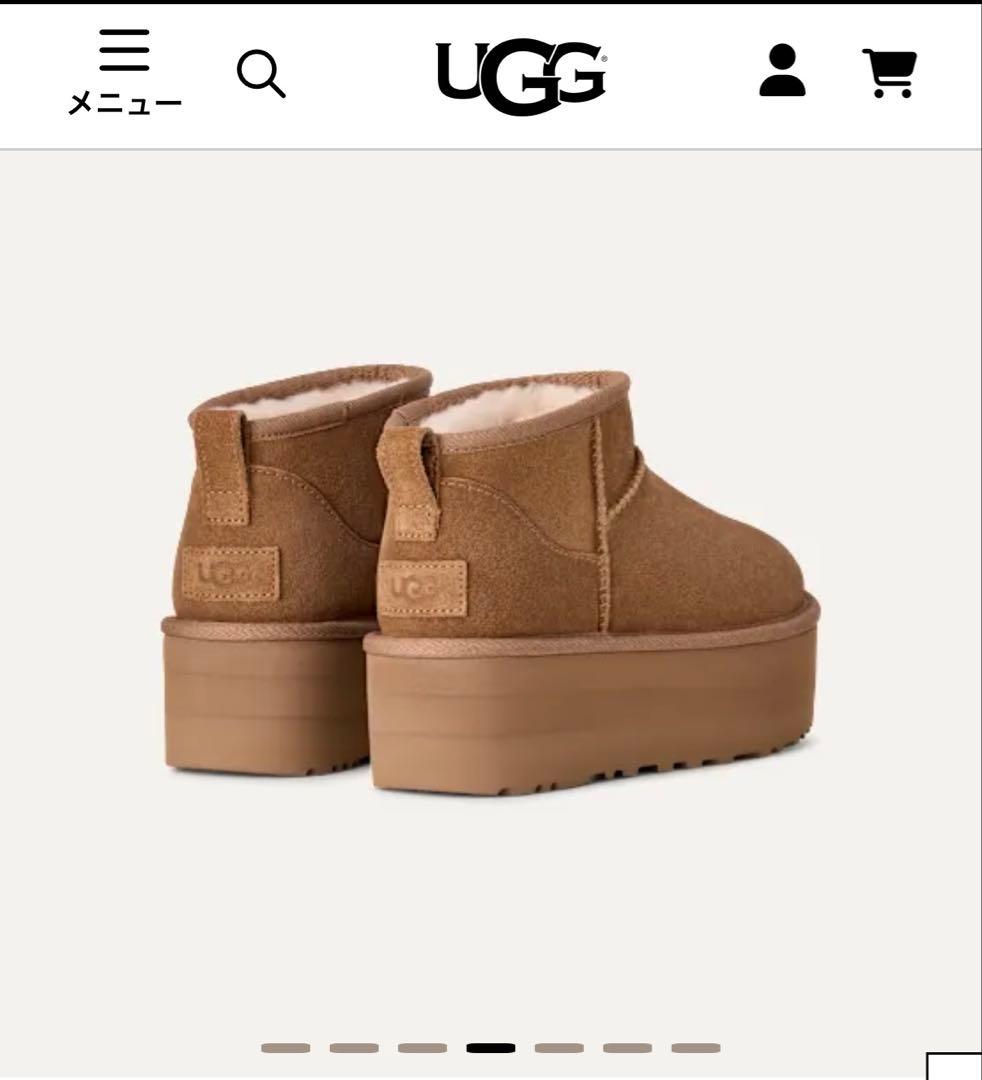 極美品 UGG クラシック ウルトラ ミニ プラットフォーム