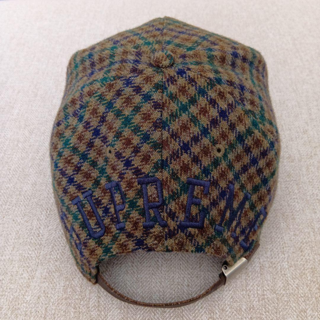 美品【Supreme】Tweed Back Arc 5-Panel Cap