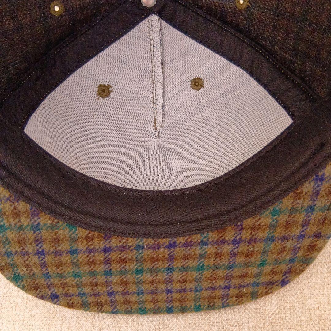 美品【Supreme】Tweed Back Arc 5-Panel Cap