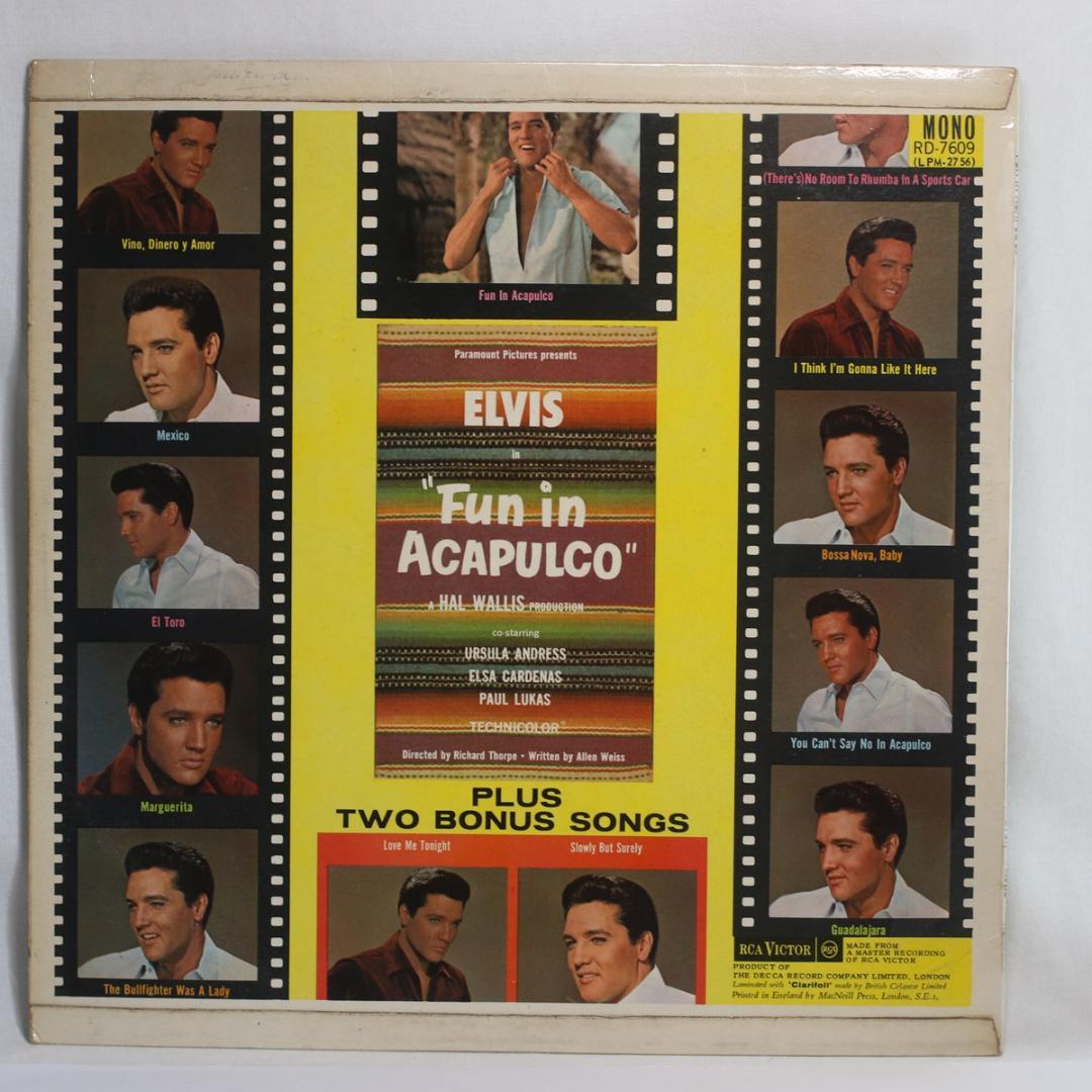 英LP Elvis Presley Fun in Acapulco UKモノ深溝