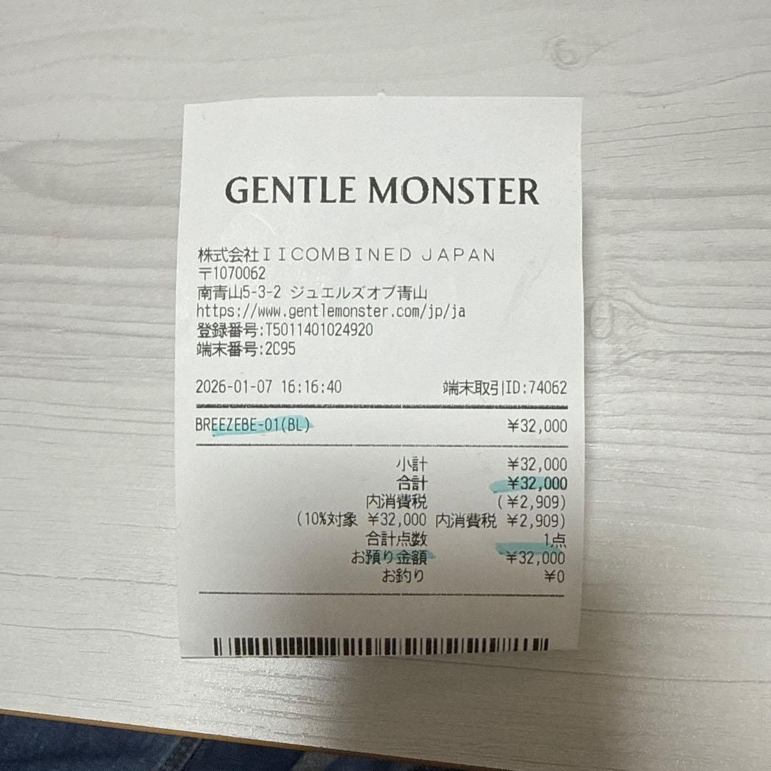 GENTLE MONSTER BREEZEBE-01(BL) お値下げ可❗️