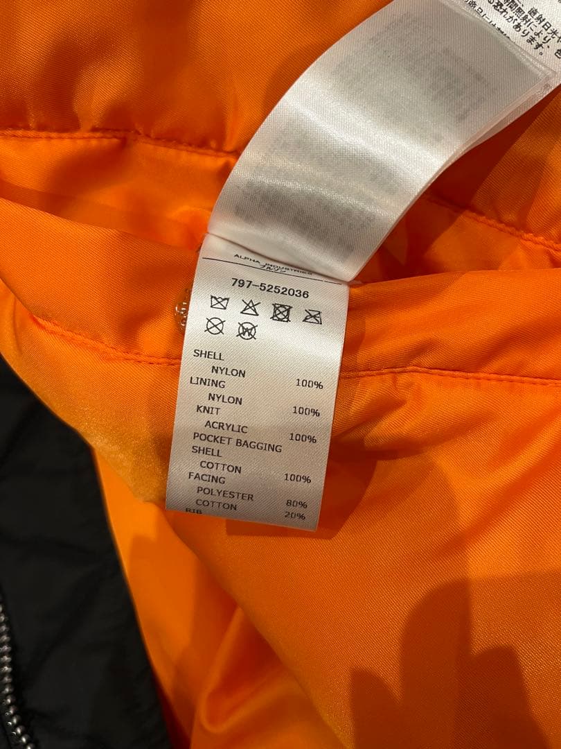u*a様 WTAPS MA-1 CORE SPEC / ALPHA アルファ　M