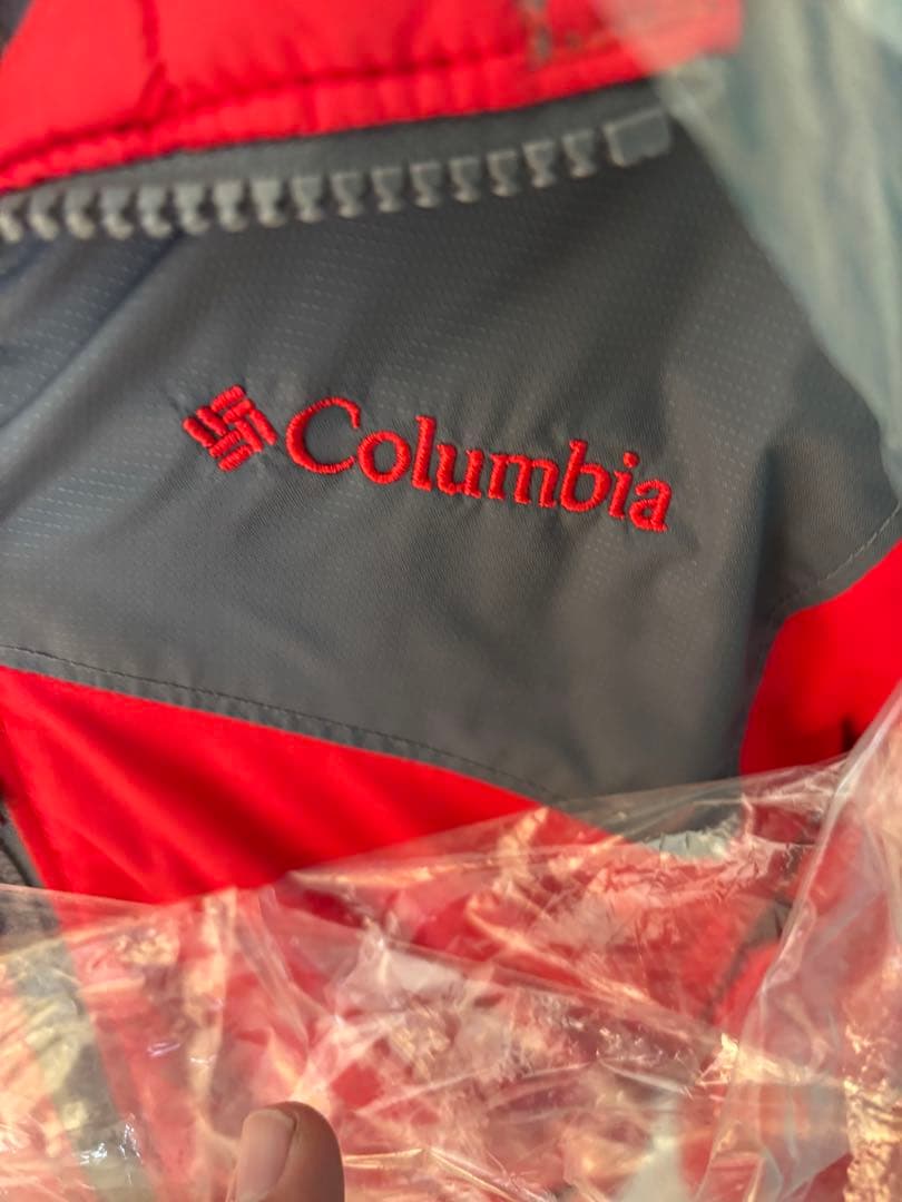 Columbia 子ども用スキーウェア XS 赤/グレー