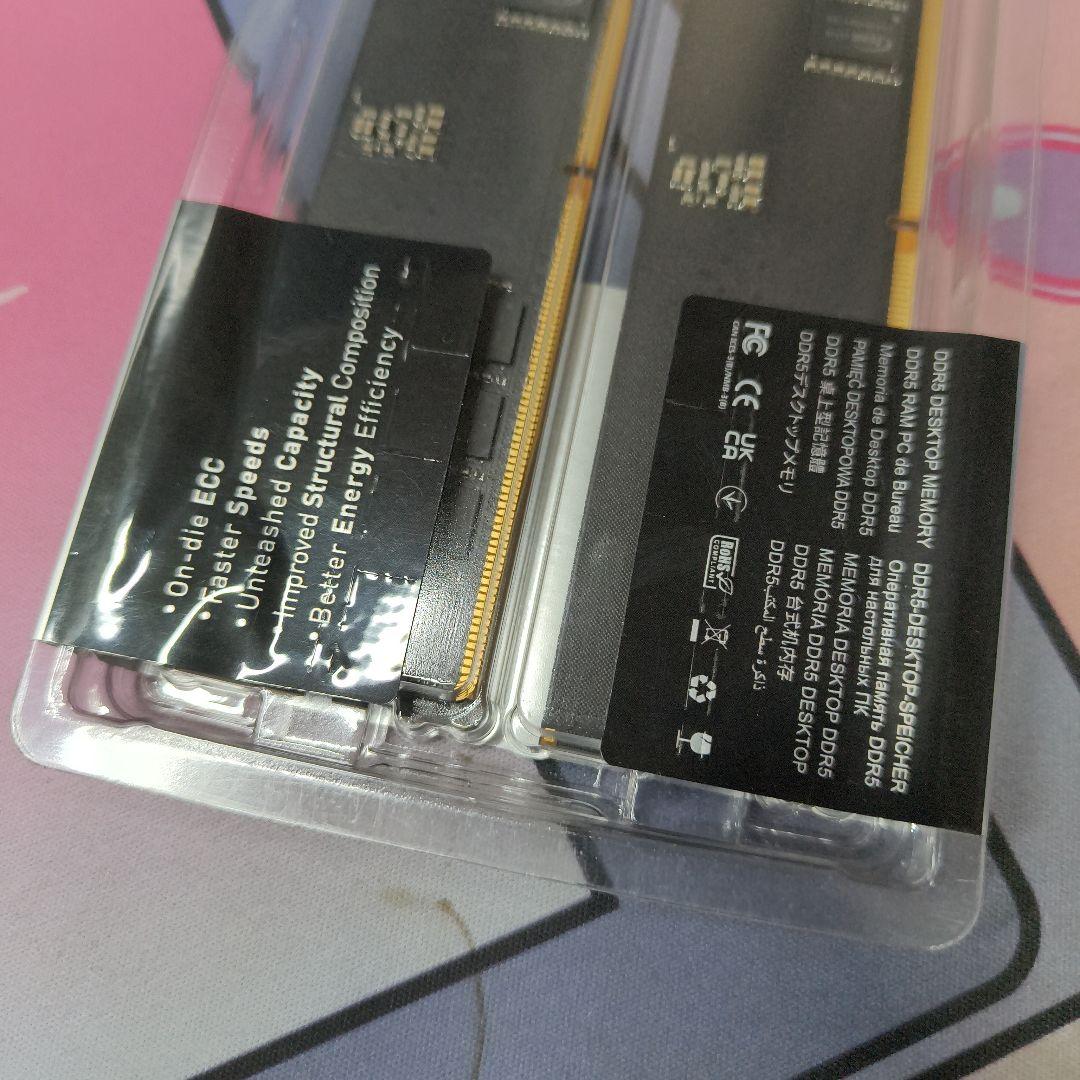 Team DDR5 6000 32GB×2 64GB デスクトップ メモリ