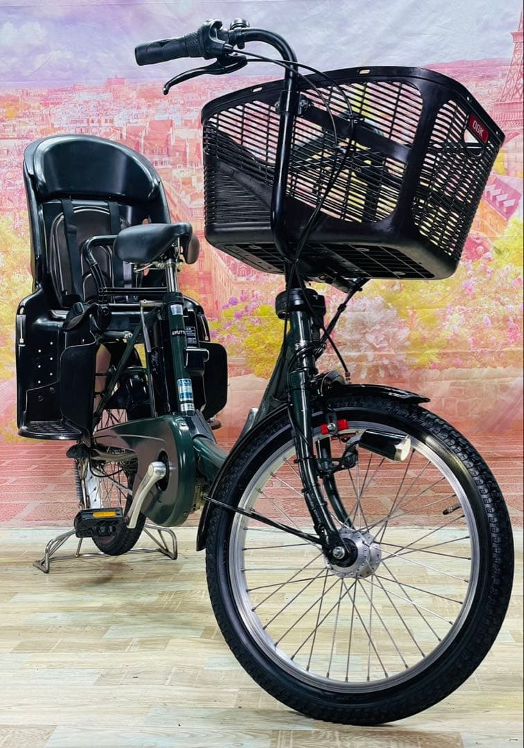 ZK3843 電動自転車 パナソニック ギュット 子供乗せ 20インチ 送料無料