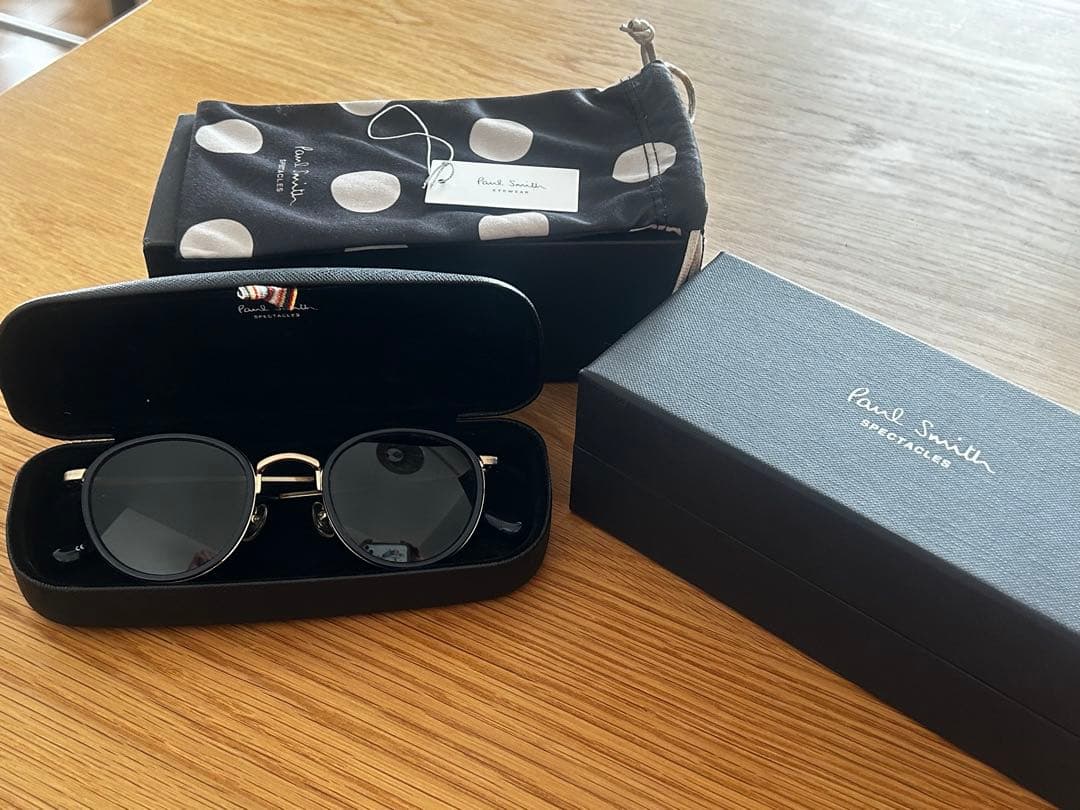 Paul Smith サングラス ブラックレンズ ゴールドフレーム