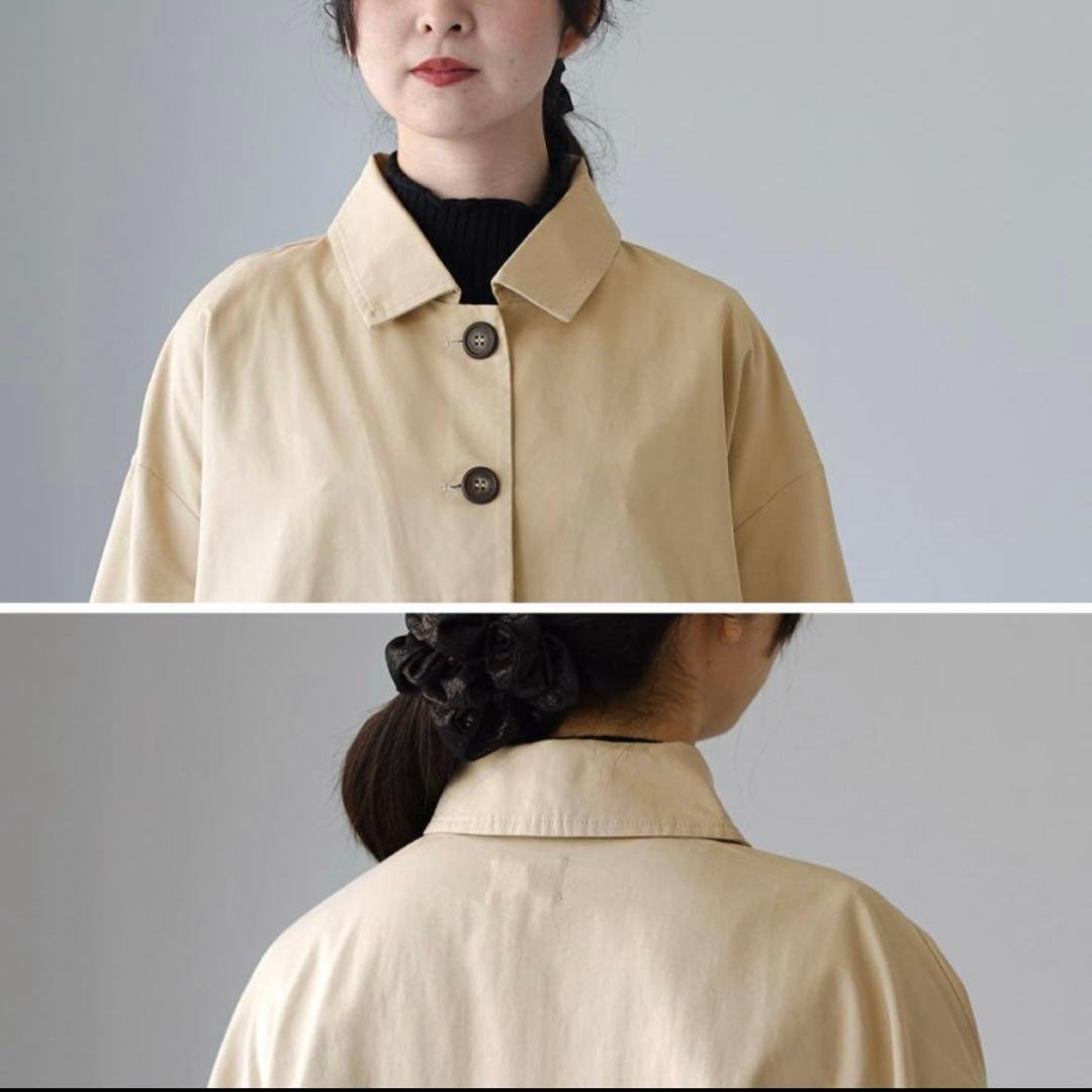 Mao made ツイルステンカラージャケット　ベージュ