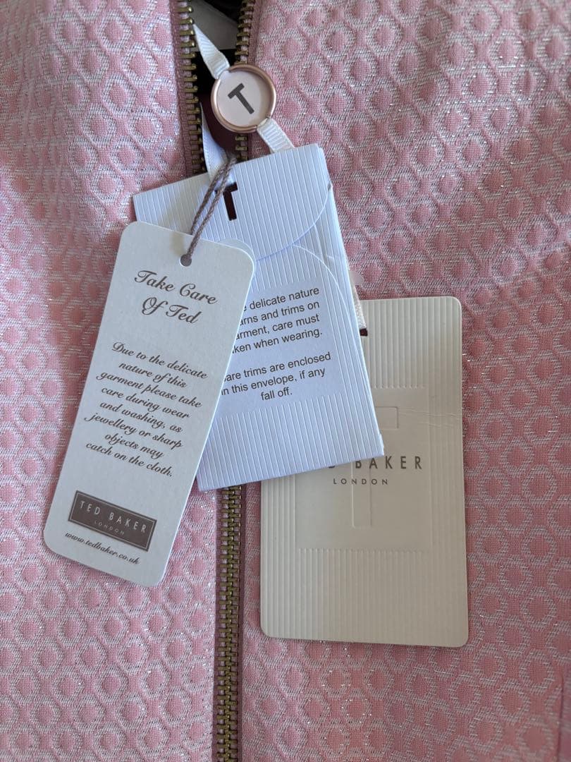 ピンク オフショルダー ワンピース　TEDBAKER テッドベイカー