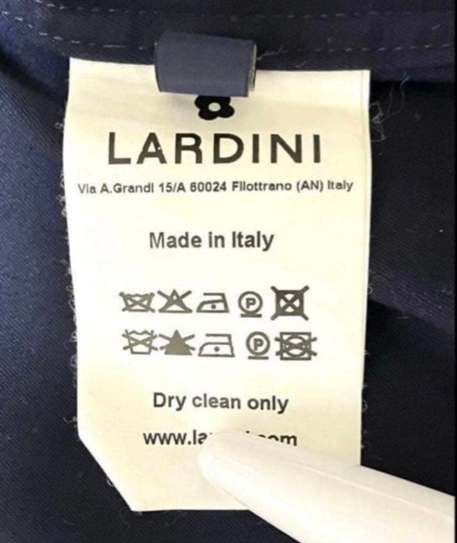すがのはらの LARDINI ラルディーニ ジャケット ネイビー XS