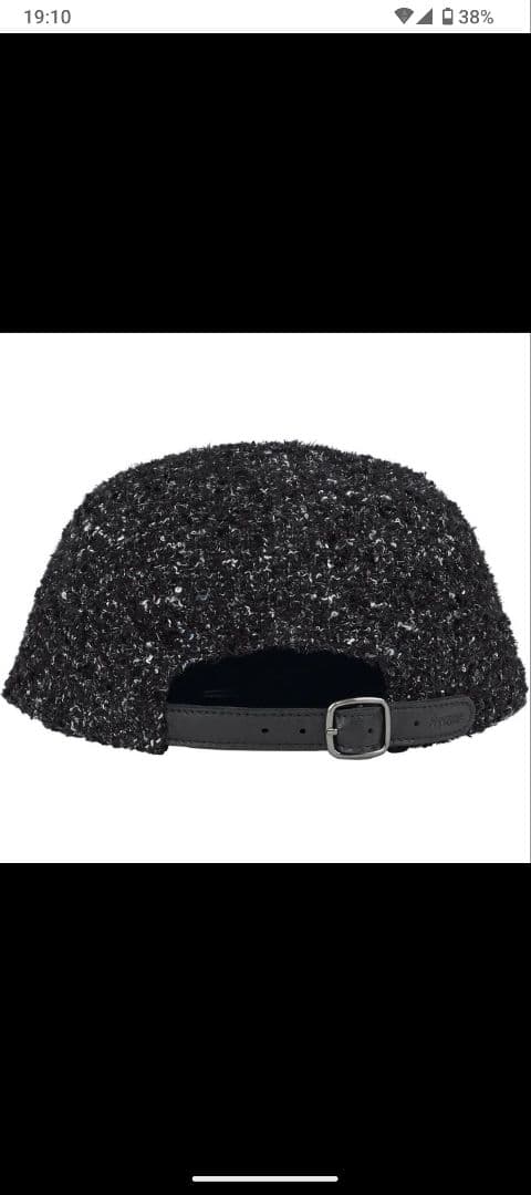 Supreme Bouclé Camp Cap 黒 26SS　 お安くしました！