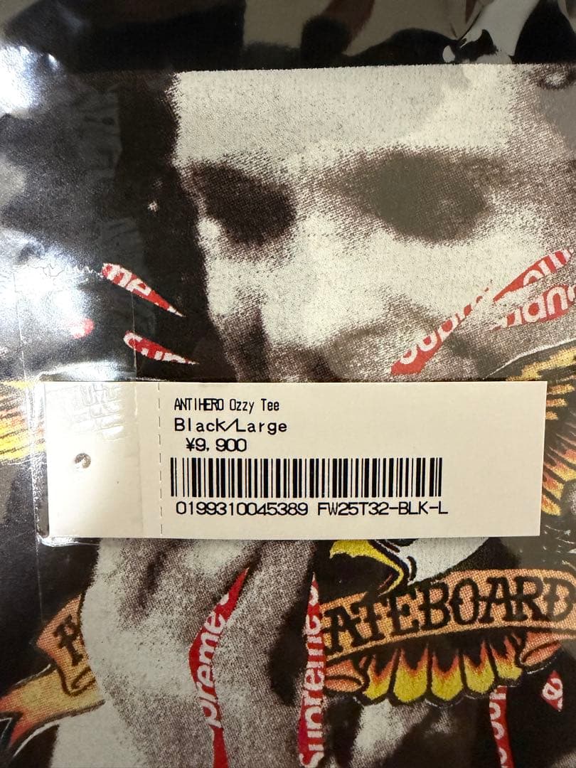 Supreme x ANTIHERO Ozzy Tee Black サイズL