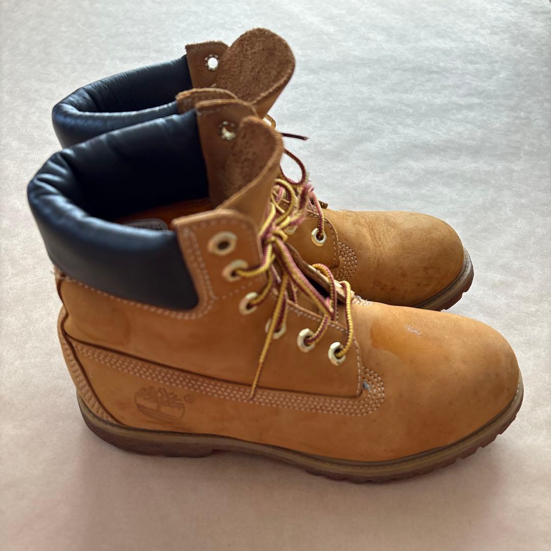 Timberland 10361 6インチブーツ レディース7W イエローブーツ