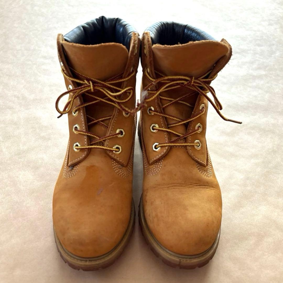 Timberland 10361 6インチブーツ レディース7W イエローブーツ