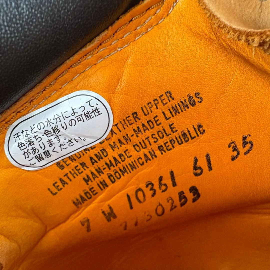 Timberland 10361 6インチブーツ レディース7W イエローブーツ