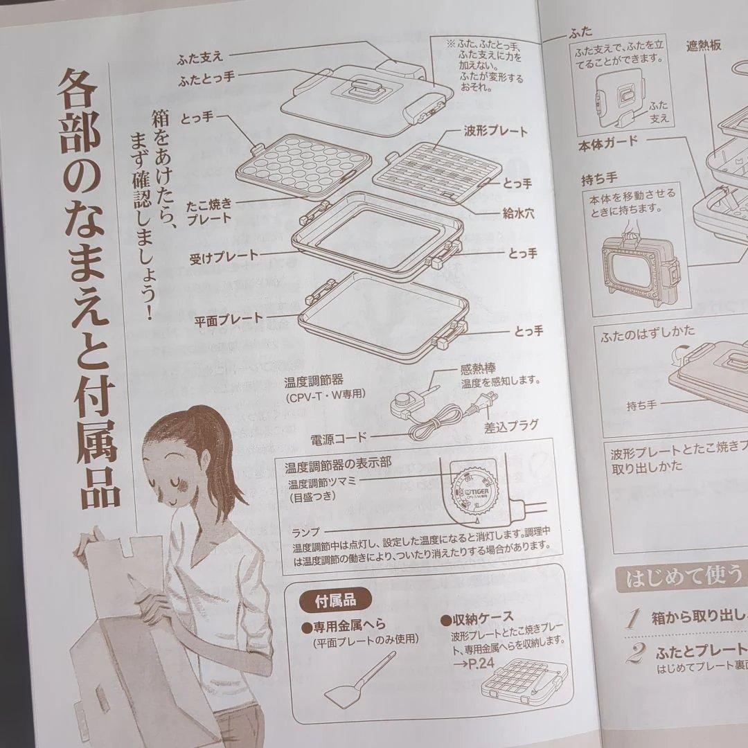 タイガー ホットプレート これ1台 3枚タイプ CPV-T130 T ブラウン