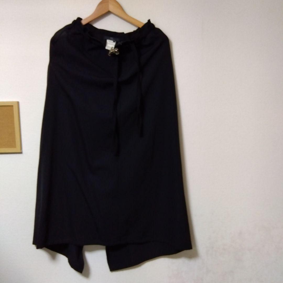 スカートYOHJI YAMAMOTO斬新デザイン BLACKWOOL100未使用