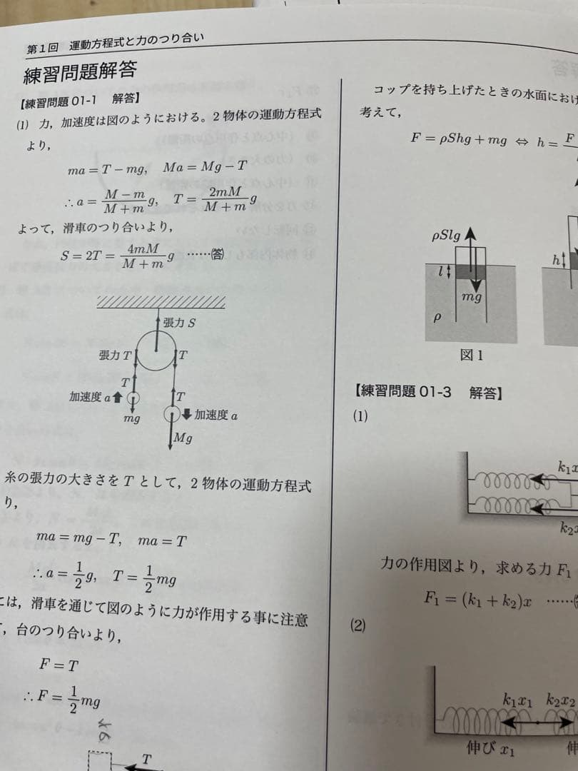 鉄緑会　高3物理　物理発展講座　冊子　1〜24回　理系