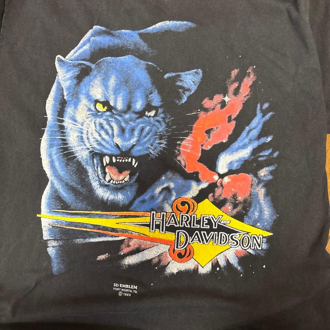HARLEY-DAVIDSON 90s Tシャツ イーグル ブラックXL