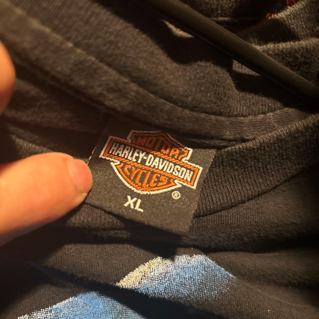 HARLEY-DAVIDSON 90s Tシャツ イーグル ブラックXL