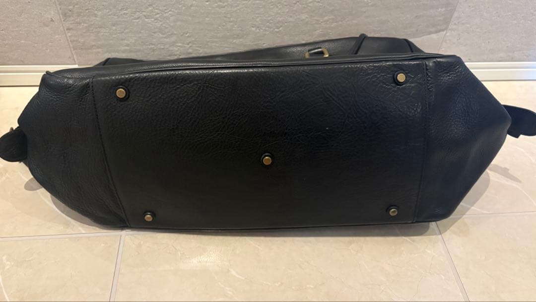 GANZO ブラック ボストンバッグ　2WAY ショルダーバッグ