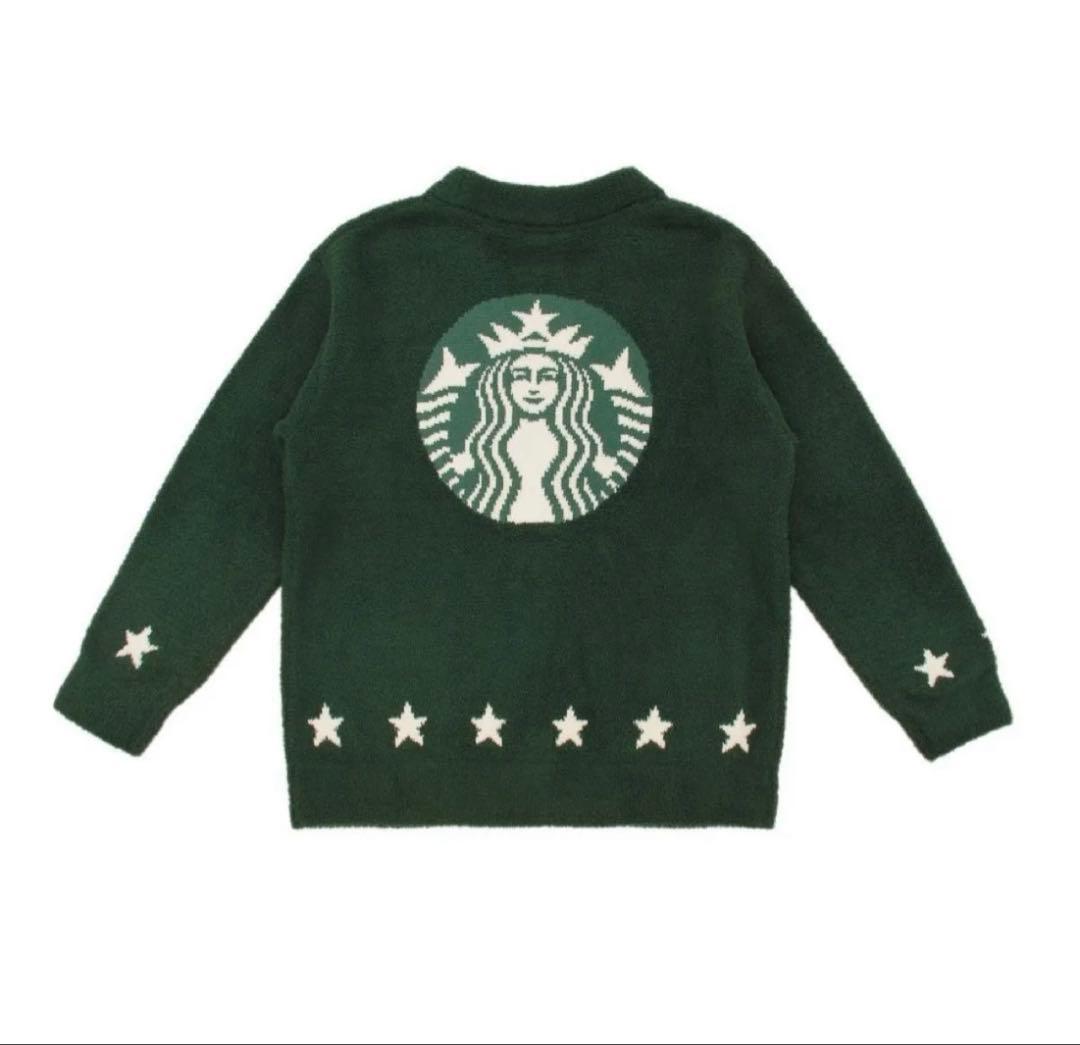【1度試着】Starbucks スタバ　ジェラピケ　コラボカーディガン