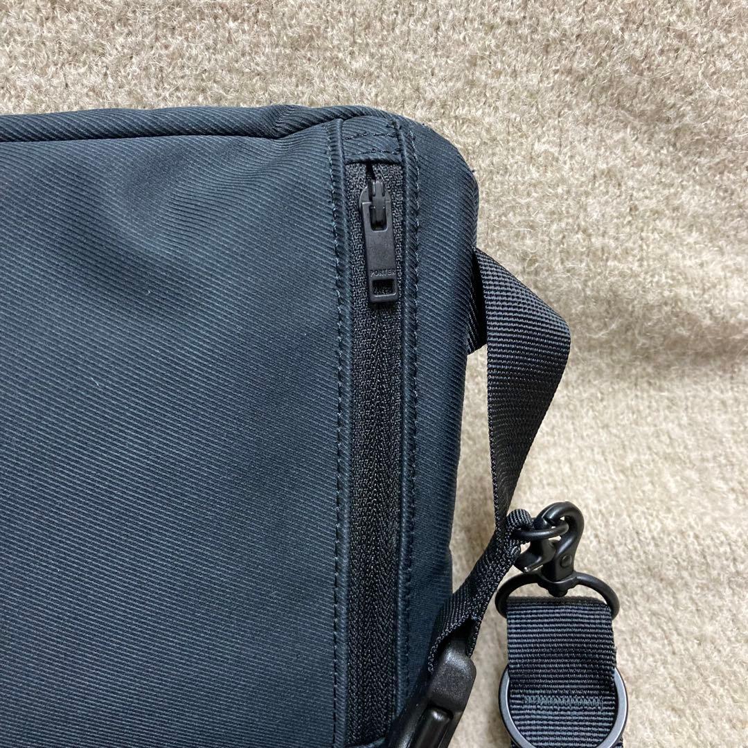 【美品】PORTER フロント ブラック ボディバッグ ショルダーバッグ