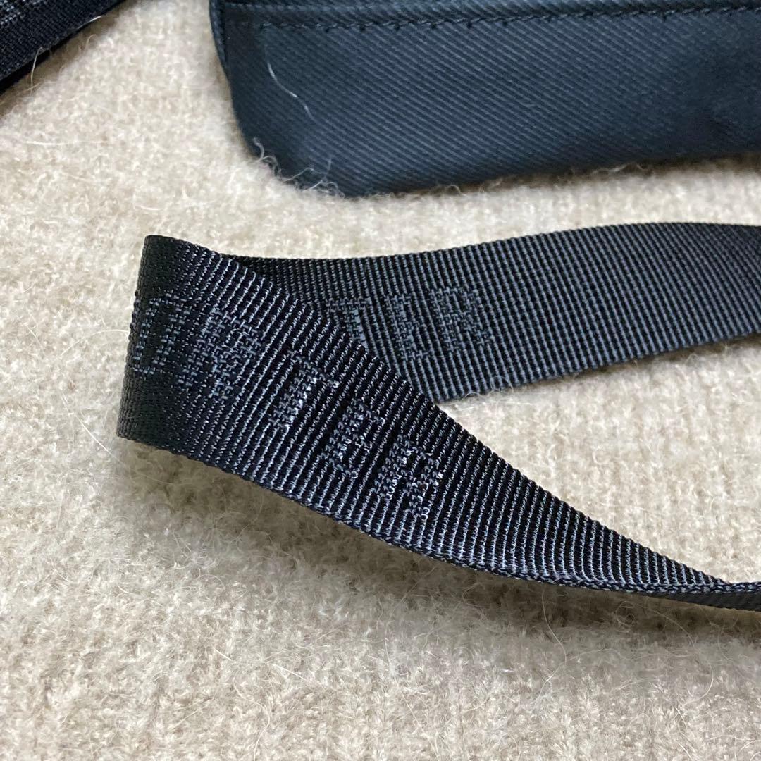 【美品】PORTER フロント ブラック ボディバッグ ショルダーバッグ