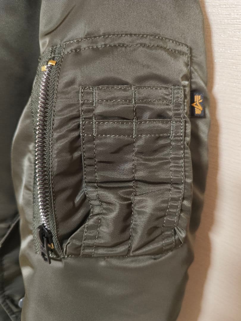 【未使用】[アルファ] アウター MA-1 タイト 20004RP.GRAY L