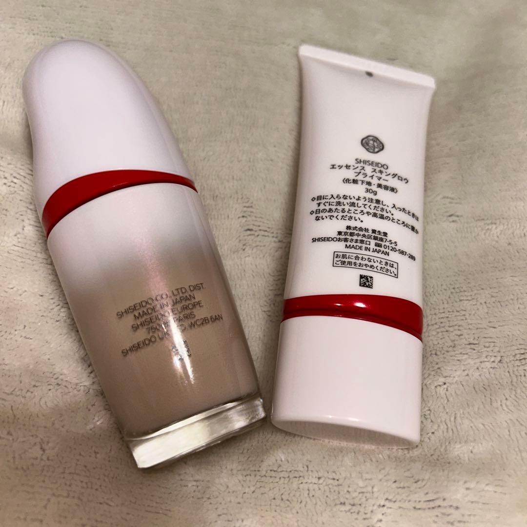 SHISEIDO ファンデーション 220＋エッセンス スキングロウプライマー