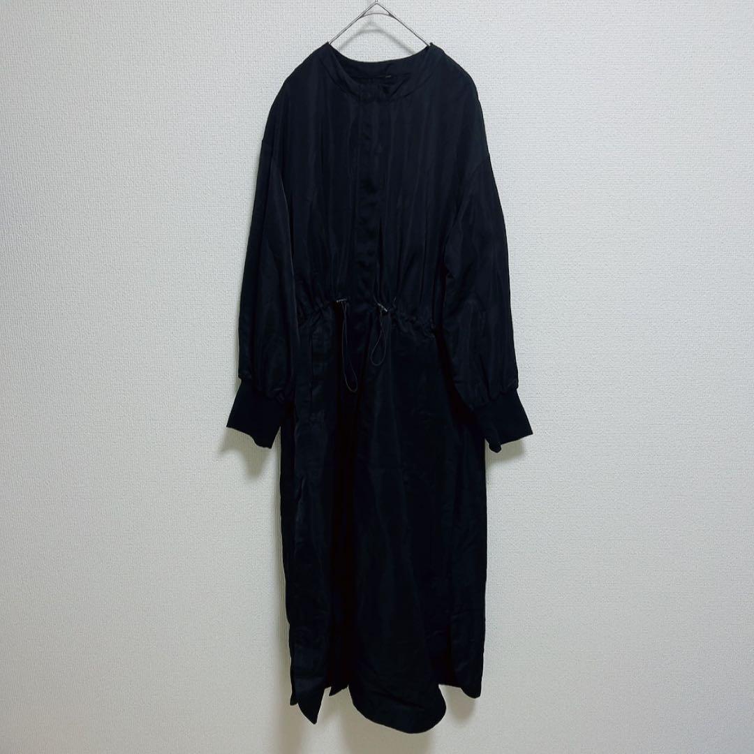 SUM1 STYLEスミ スタイル セーラー襟付き2WAY馬刺繍コート 黒