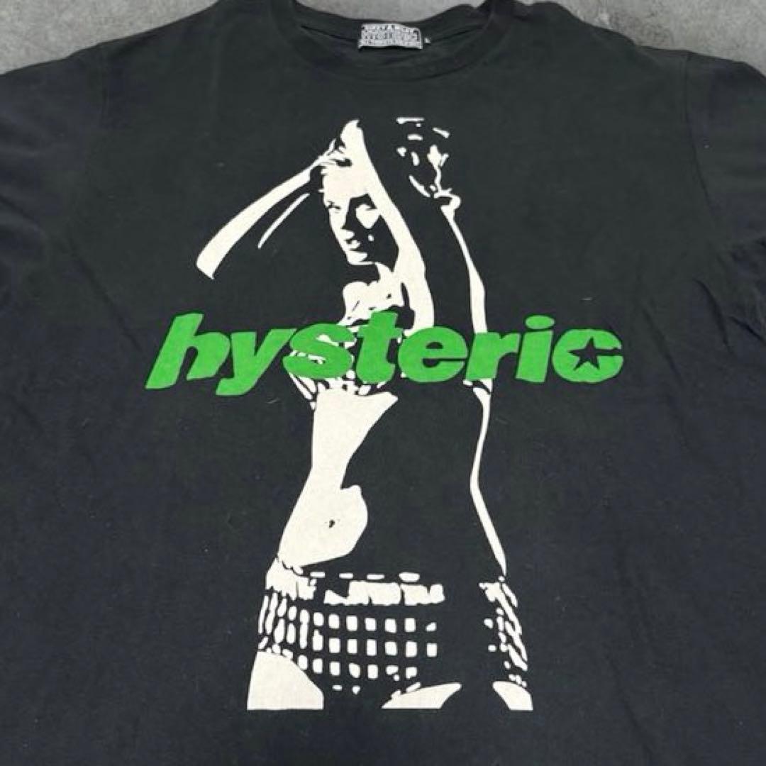 ヒステリックグラマー hysteric ガールプリント Tシャツ 黒