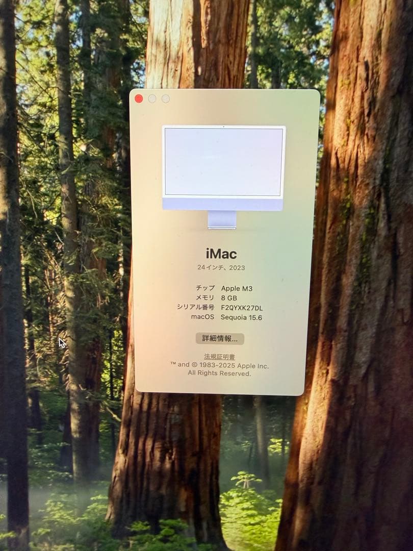 iMac 2023 M3 8GB 256GB 24インチ 4ポート