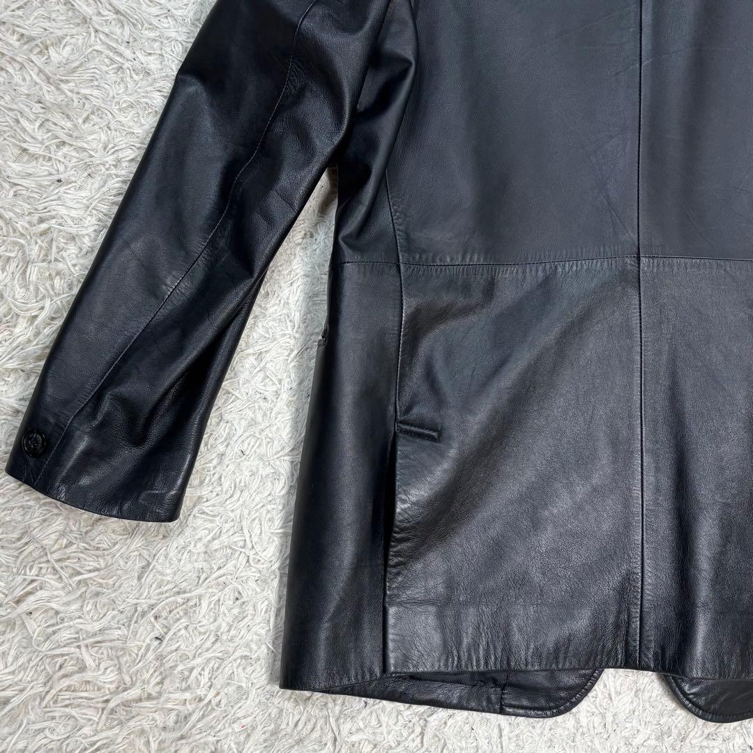 HAYA様　BURBERRY LONDON ラムレザー　テーラードジャケット　黒