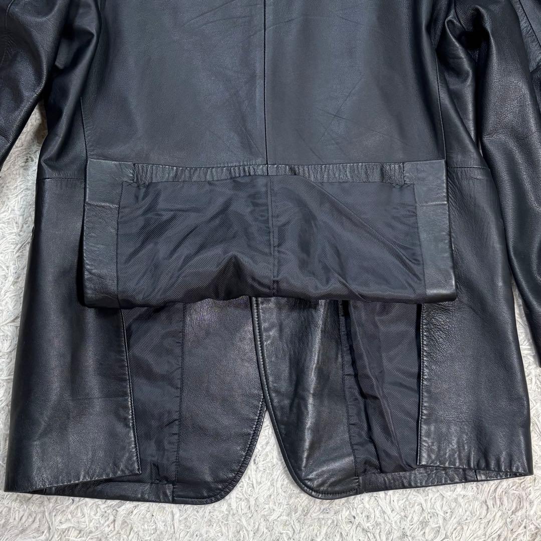 HAYA様　BURBERRY LONDON ラムレザー　テーラードジャケット　黒
