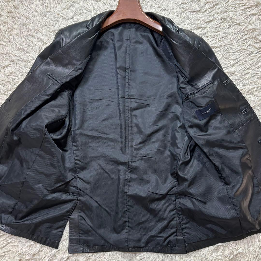 HAYA様　BURBERRY LONDON ラムレザー　テーラードジャケット　黒