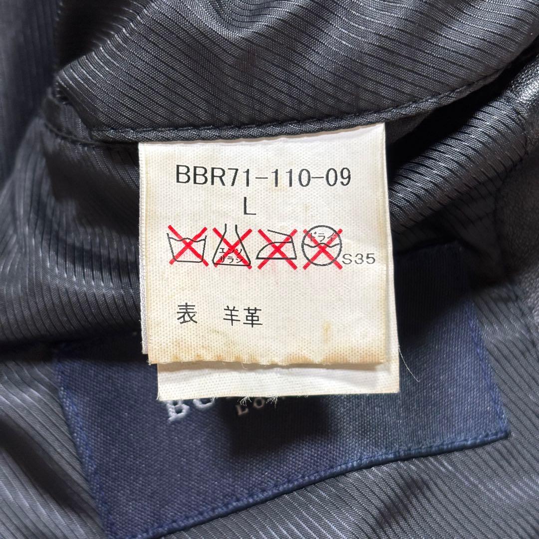 HAYA様　BURBERRY LONDON ラムレザー　テーラードジャケット　黒