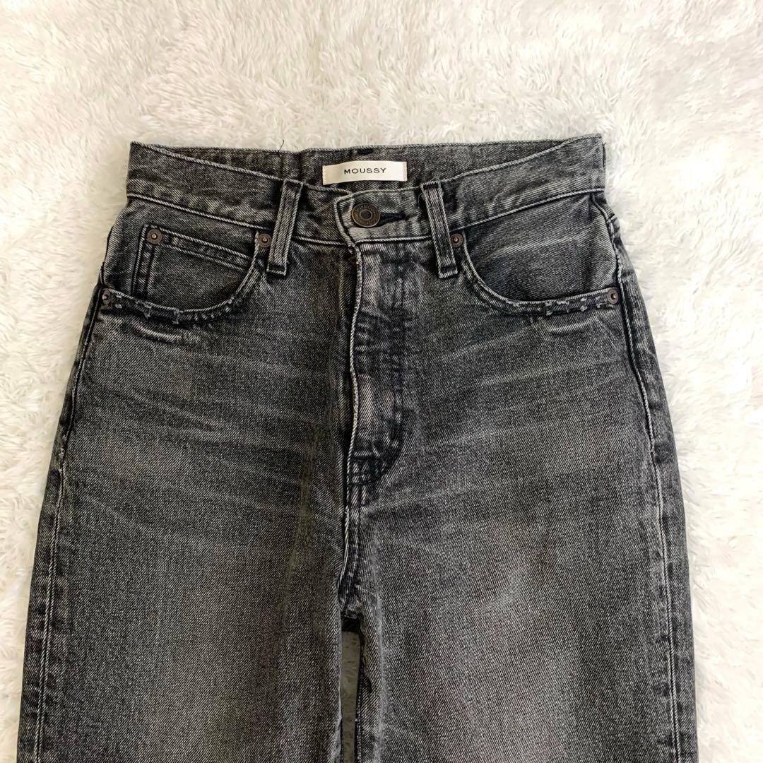 MOUSSY MVS BLACK FLARE ブラックデニム 25inch