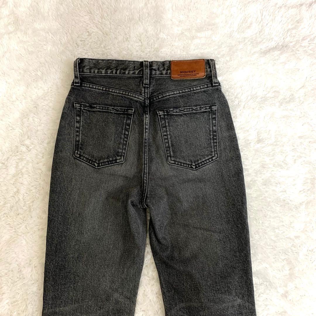 MOUSSY MVS BLACK FLARE ブラックデニム 25inch