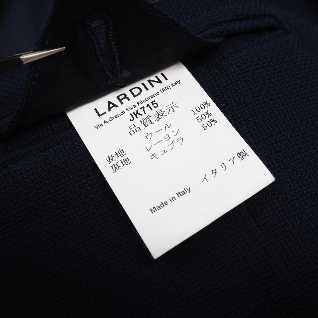 美品 LARDINI ウールホップサック アンコンジャケット JP0526AQ