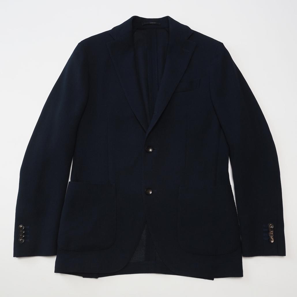 美品 LARDINI ウールホップサック アンコンジャケット JP0526AQ
