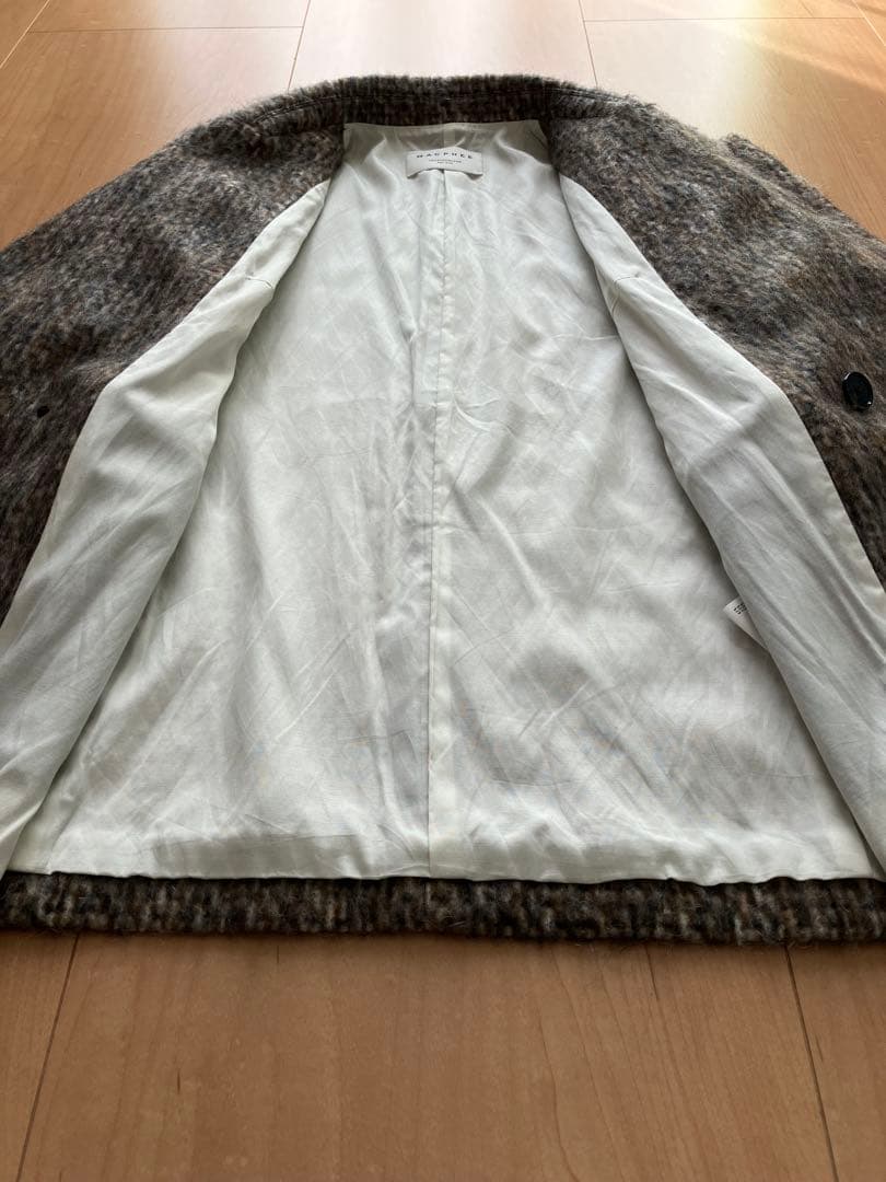 MACPHEE モヘヤミックスシャギー ダブルブレストジャケット サイズ36
