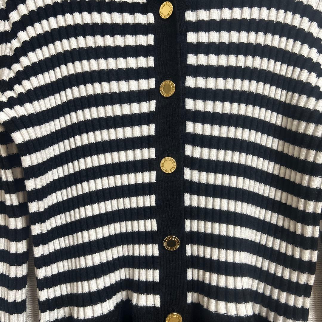 美品　LOULOU WILLOUGHBY キーネクリブカーディガン