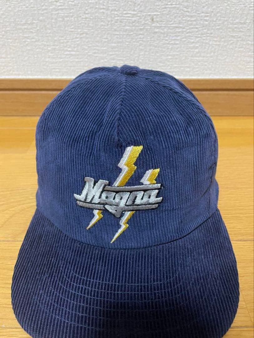 デッドストック90s 80s MAGNA タバコ 企業ロゴ コーデュロイキャップ
