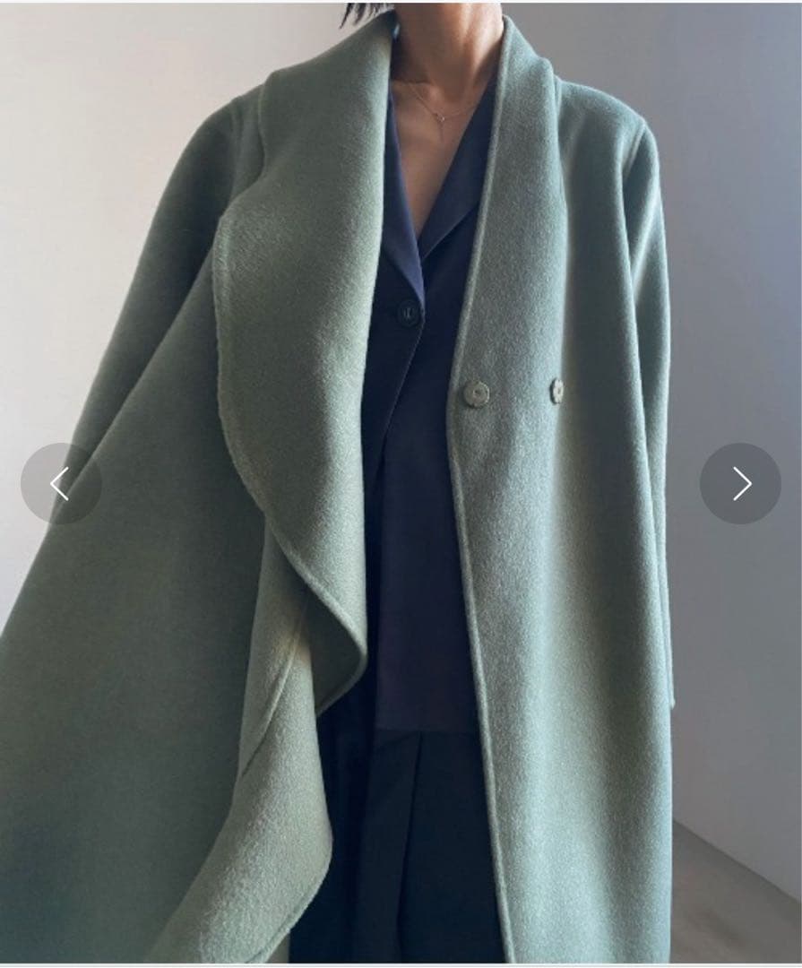 1日値下げ>【Ameri VINTAGE】春・秋アウター フリルカラーコート