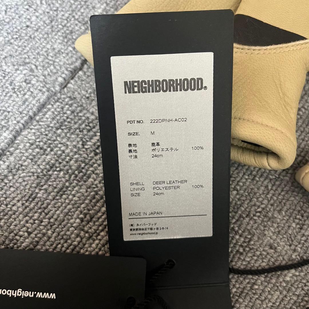 未使用 NEIGHBORHOOD Leather Border Glove 手袋