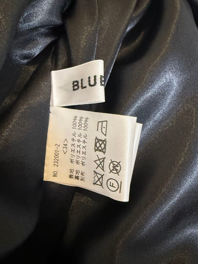 bluelea ブルレア　ジャガードスカート　ブラック34