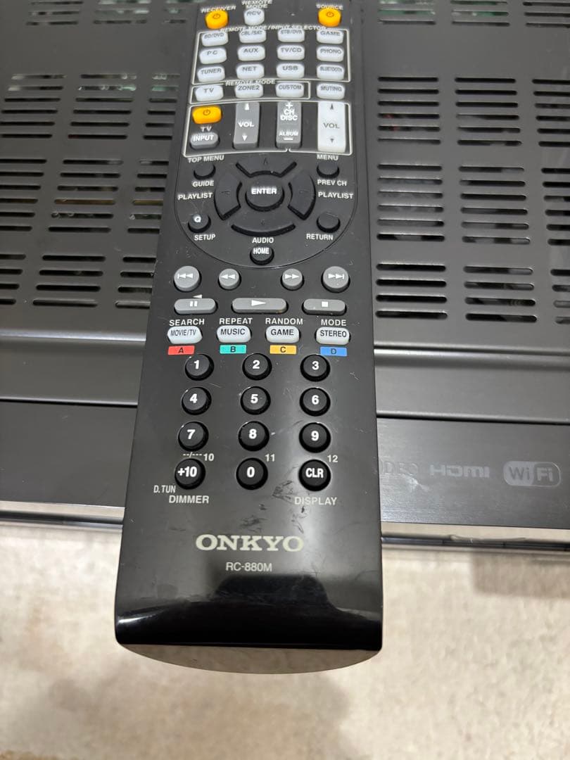 実働品ONKYO7.1ch TX-NR636 4KAtmos対応純正リモコン等付