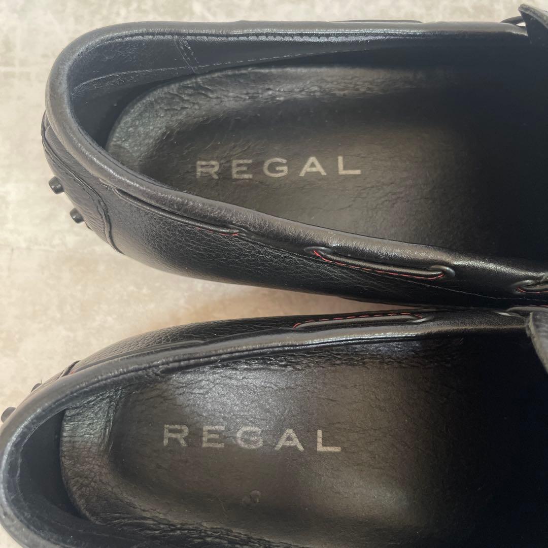 REGAL 954R ドライビングシューズ 25cm ブラック レザー
