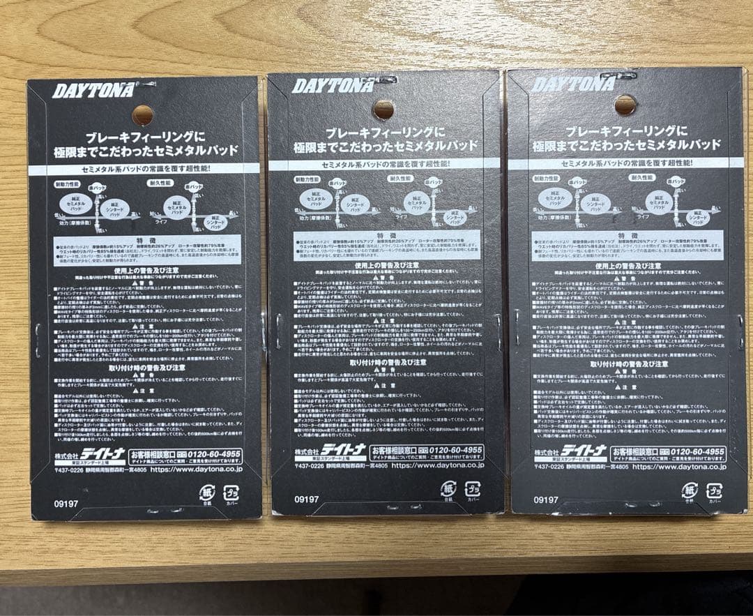 DAYTONA製　CB1300SF/SB 1台分ブレーキパッド